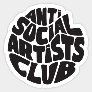 Anti Social Artists Club Sticker